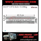 HINO PROFIA LSH BUMPER RUBBER CHROME