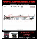 NEW HINO 500 VICTOR BUMPER UP GARNISH CENTER-CHROM