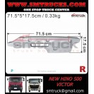 NEW HINO 500 VICTOR BUMPER CORNER (HIGH) RH