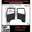 HINO 500 DOOR (GTI+STYROFOAM) WHITE LH