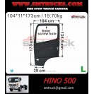 HNM03-306L  HINO 500 DOOR SKIN (4 HOLES, 2008) LH