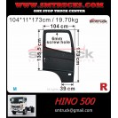 HINO 500 DOOR SKIN (4 HOLES, 2008) RH