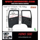 HINO 500 DOOR (W 4 HOLES + WIRE) LH