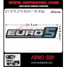 HINO 500 DOOR STICKER EURO 5