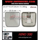 HINO 500 AUX MIRROR COVER CHR