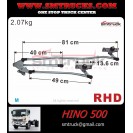 HINO 500 WIPER LINKAGE (17T) RED