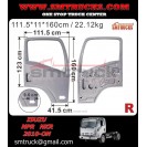 ISUZU NPR.NKR NHR DOOR W O MIRROR ARM HOLE (RH)