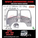 ISUZU NPR.NKR NHR DOOR W O MIRROR HOLE (LH)