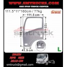 ISUZU NPR.NKR NHR DOOR SKIN W  ARM HOLE (LH)