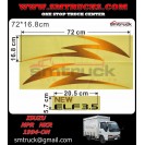 ISUZU NPR.NKR NHR DOOR STICKER (99) R L