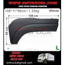 ISUZU FTR.FSR NEW DECA FENDER RUBBER (WIDE) LH