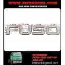 MITSUBISHI CUSTOM F320.F355 FUSO BADGE  (F-U-S-O) 94