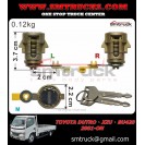 TOYOTA DUTRO XZU BU420  DOOR W KEY L R (SET)