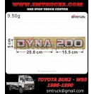 TOYOTA BU 62 W95 DOOR STICKER (DYNA200)