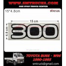 TOYOTA BU 66 W6 DOOR STICKER (300)